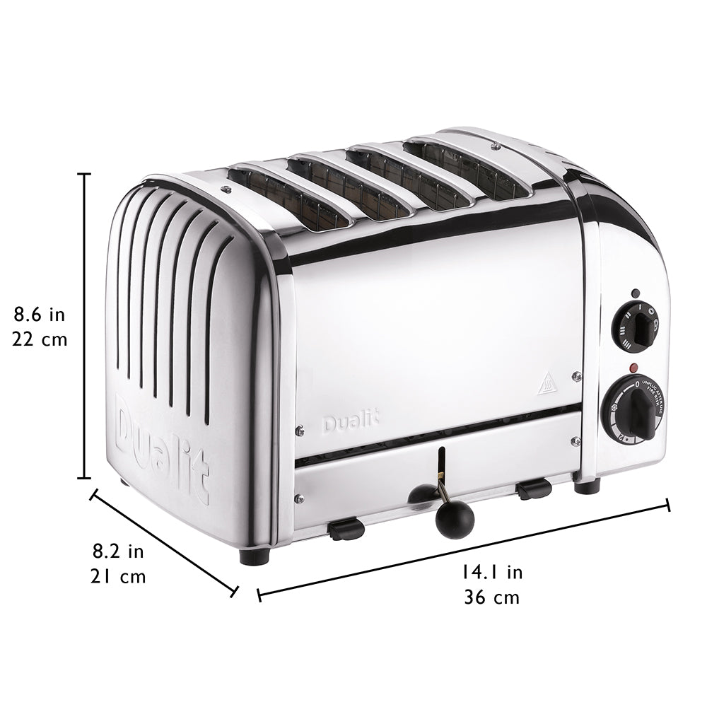 Dualit 4 Slice Classic Toaster - Canvas White