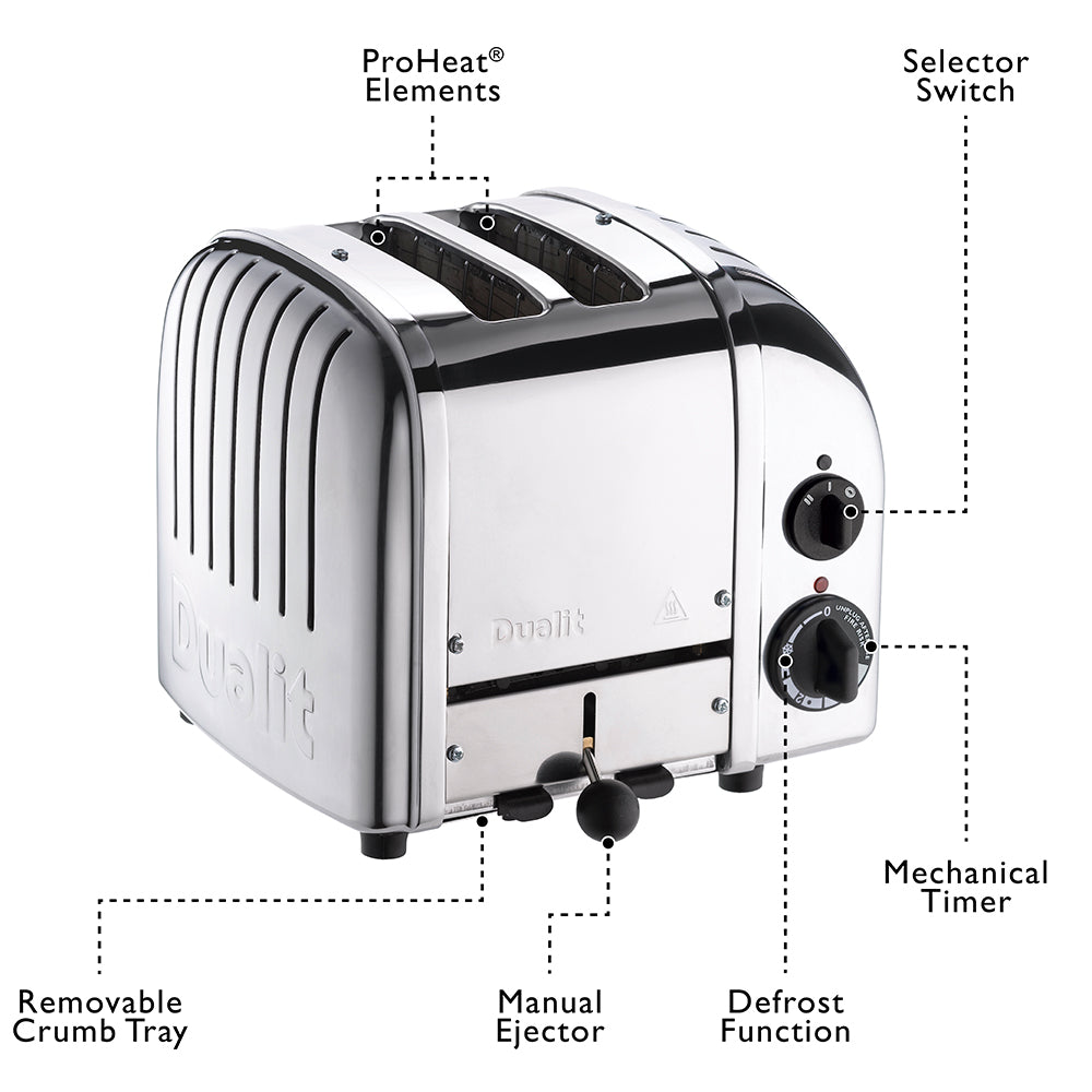 Dualit 2 Slice Classic Toaster - Mint Green