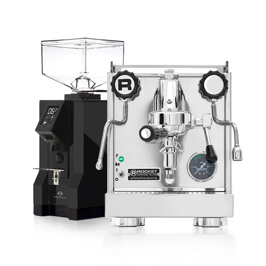 Rocket Appartamento & Eureka Specialita Deal - Complete Home Espresso Bundle