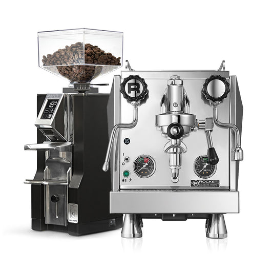 Rocket Cronometro Giotto/Mozzafiato Machine - Home Master Espresso Bundle